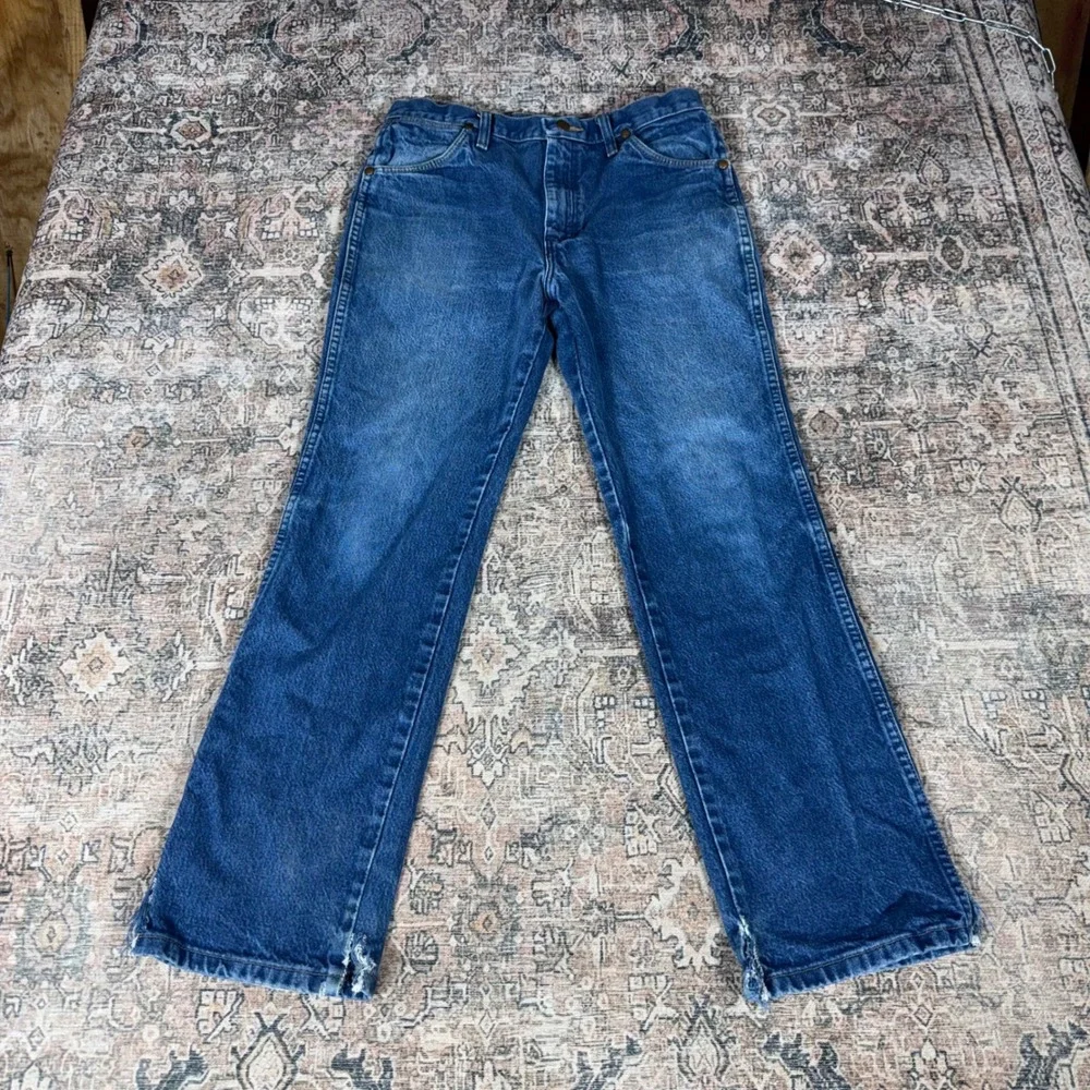 Wrangler 936PWD Cowboy Cut Blue Jeans Mens 32x30 Straight Leg Denim Mexico